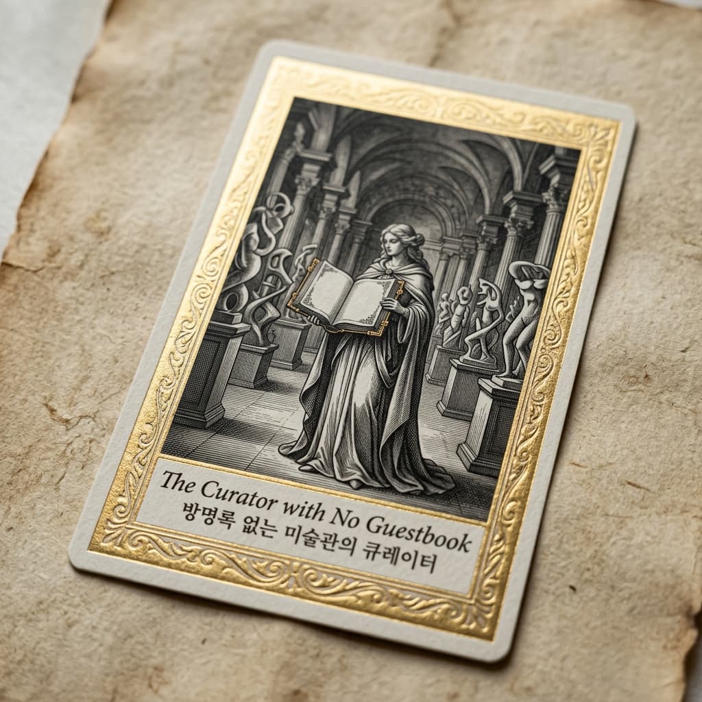 방명록 없는 미술관의 큐레이터